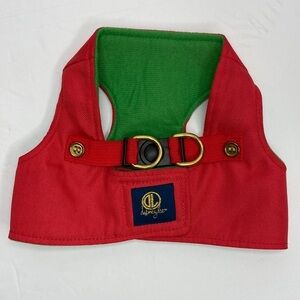 Dabney Lee Dog Holiday Red Vest Harness Size Small